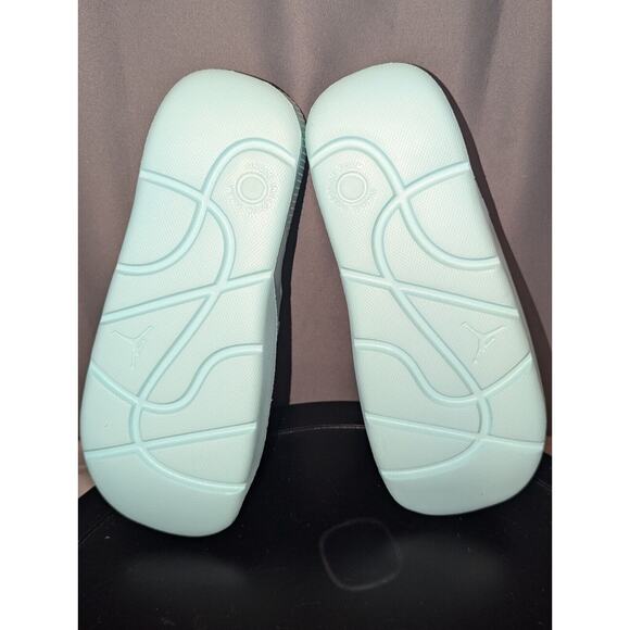 Jordan Slides Womens 10 Seafoam Green Post Orange Cosmic Clay Sandals FZ6511 800 - Picture 9 of 10